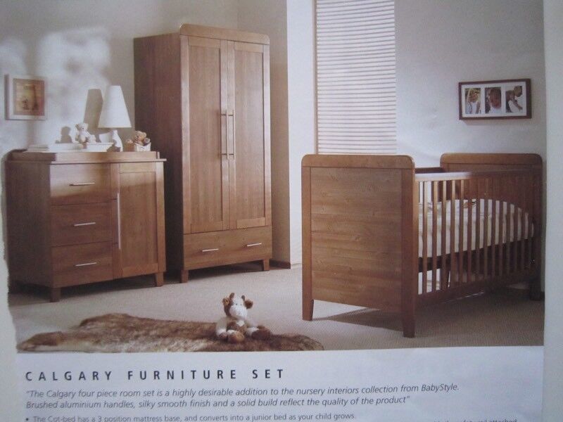 Babystyle Calgary Nursery Furniture Set Inc Cot Cot Bed Change