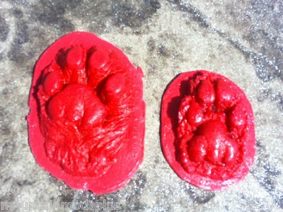 Concrete Cement Mountain Lion tracks/print Stamps Mats Inlay BORDER ART New