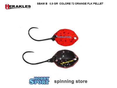 SBAM B BOTTOM SPOON 0,9 GR 72 ORANGE FLK PELLET ARHKSBC72 HERAKLES AREA TROUT