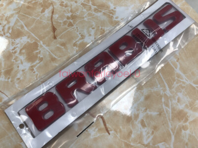 RED ''BRABUS'' High quality Rear Trunk Emblem Decal Badge FOR Mercedes Benz G63 55