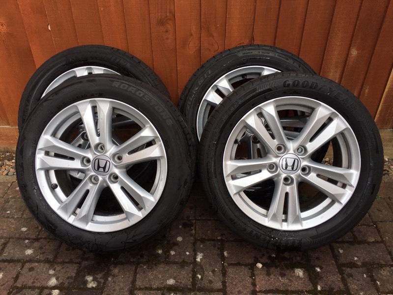 Genuine OEM Honda CRZ 2010 To 2012 16" Alloy Wheels With Tyres 16X6J