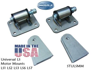 LS Engine Motor Mounts LS Conversion Swap Universal LS1, LS2, LS3, LS6, LS7 USA