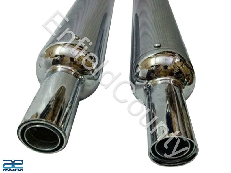 For Royal Enfield Twins Interceptor 650 cc AEW Exhaust Muffler Silencer Pair  