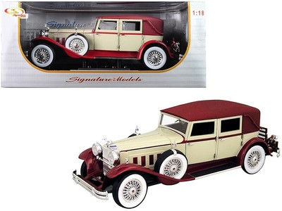 1930 Packard LeBaron Cream Red 1/18 Diecast Model by Signature Models 18115crm