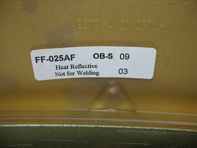 Oberon Replacement Face Heat Shield Gold FF-025AF New