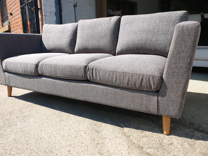 NEW Grey Dunelm 3 Seater Fabric Sofa DELIVERY AVAILABLE in Cheadle
