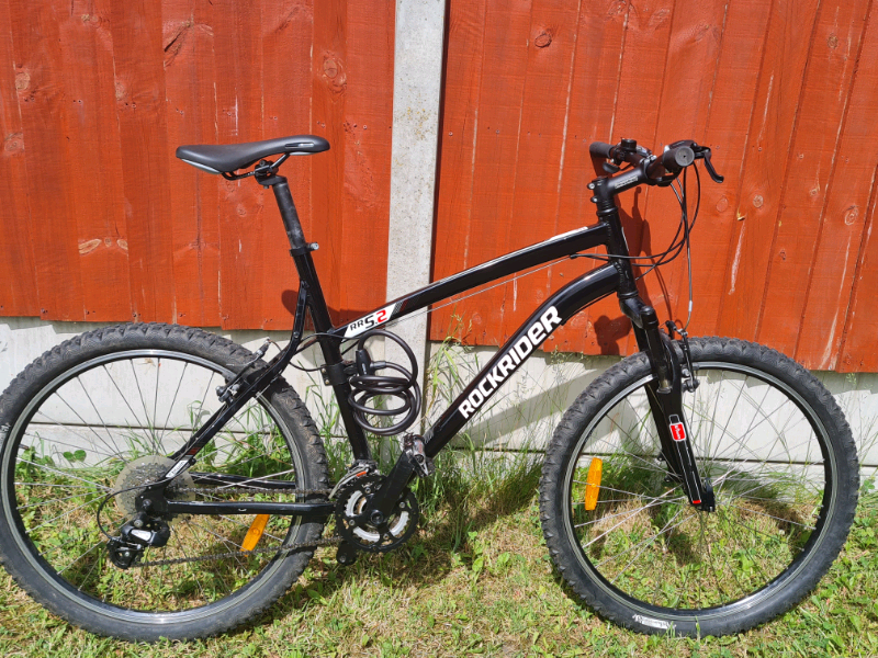 adult mountain bike rockrider st10 black the new my bike
