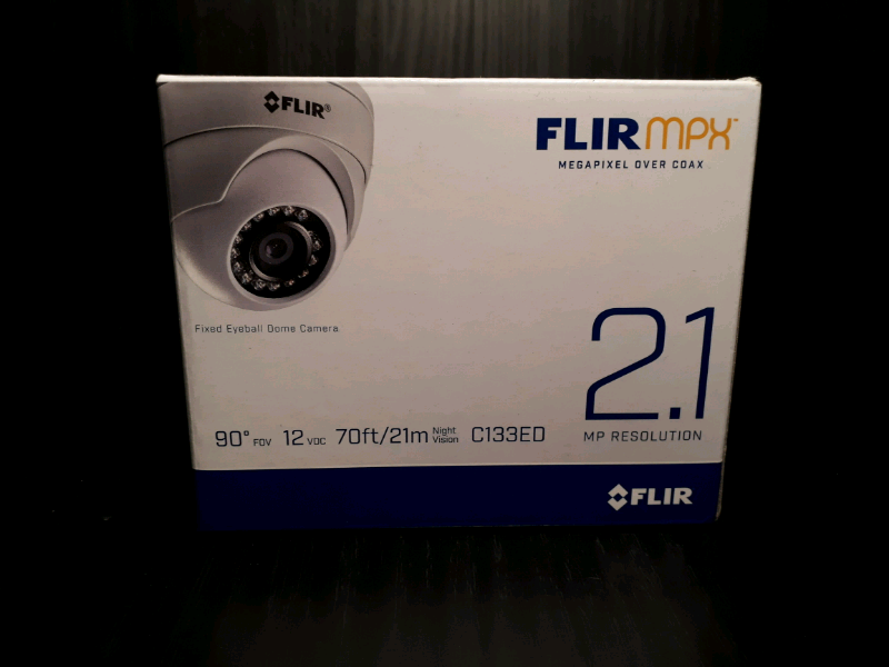 New FLIR 2.1MP HD Fixed Dome MPX Camera with 3.6mm F2.0 Lens C133ED