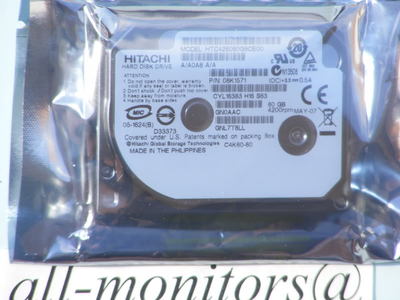 1.8'' Hitachi 60gb ZIF Hard Drive iPod/Creative Zen M/W HTC426060G8CE00 Sealed