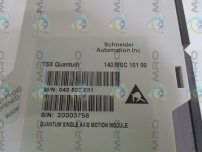 SCHNEIDER TSX QUANTUM 140MSC10100 SINGLE AXIS MOTION MODULE * NEW NO BOX *