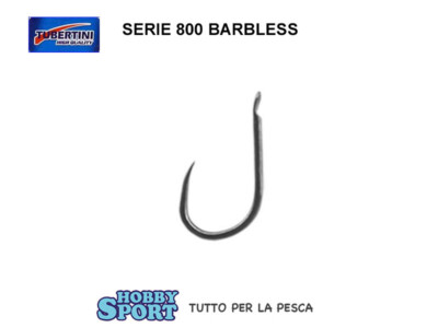 AMI TUBERTINI SERIE 800 SIZE 10 BLACK CHROME BARBLESS PER CARPA BUSTA 25 PZ