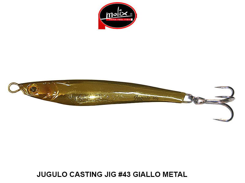MOLIX JUGULO CASTING 80 GR COL. SW43  GIALLO METAL   SPINNING MARE
