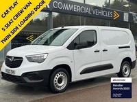 2023 Vauxhall Combo Turbo D 100ps Prime L2 LWB 5 Seat Crew Van, with Air con Com