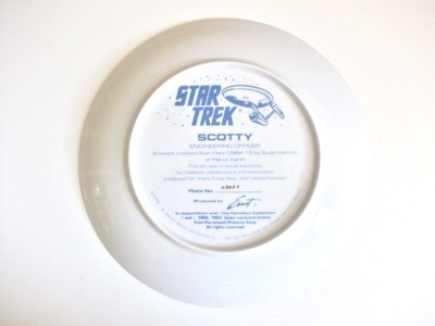 Star Trek Mr.Scott Scotty Limited Edition Collector's Plate - 1984 - New In Box!