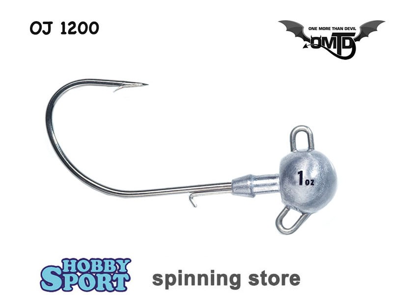 AMI OMTD OJ 1200 1 OZ HOOK 6/0  JIG HEAD TESTINA PIOMBATA  28 GR SPINNING