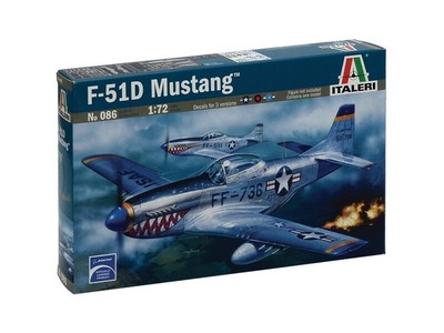 ITALERI 1/72 P 51D MUSTANG MODELLO IN KIT DI MONTAGGIO