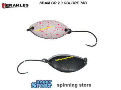 SPOON SBAM 2,3 GR 75B WHITE PINK ARHKSBB75B HERAKLES AREA TROUT SPINNING LAGO
