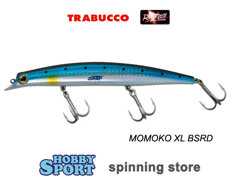 RAPTURE MOMOKO XL COL. BSRD BLUE  15 CM  FLOATING 24 GR MINNOW MARE LAGO