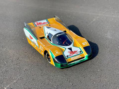 S0621 - Bodywork Body RC 1/8 Vintage 'Alba' - Historic Track Step 11 5/8in