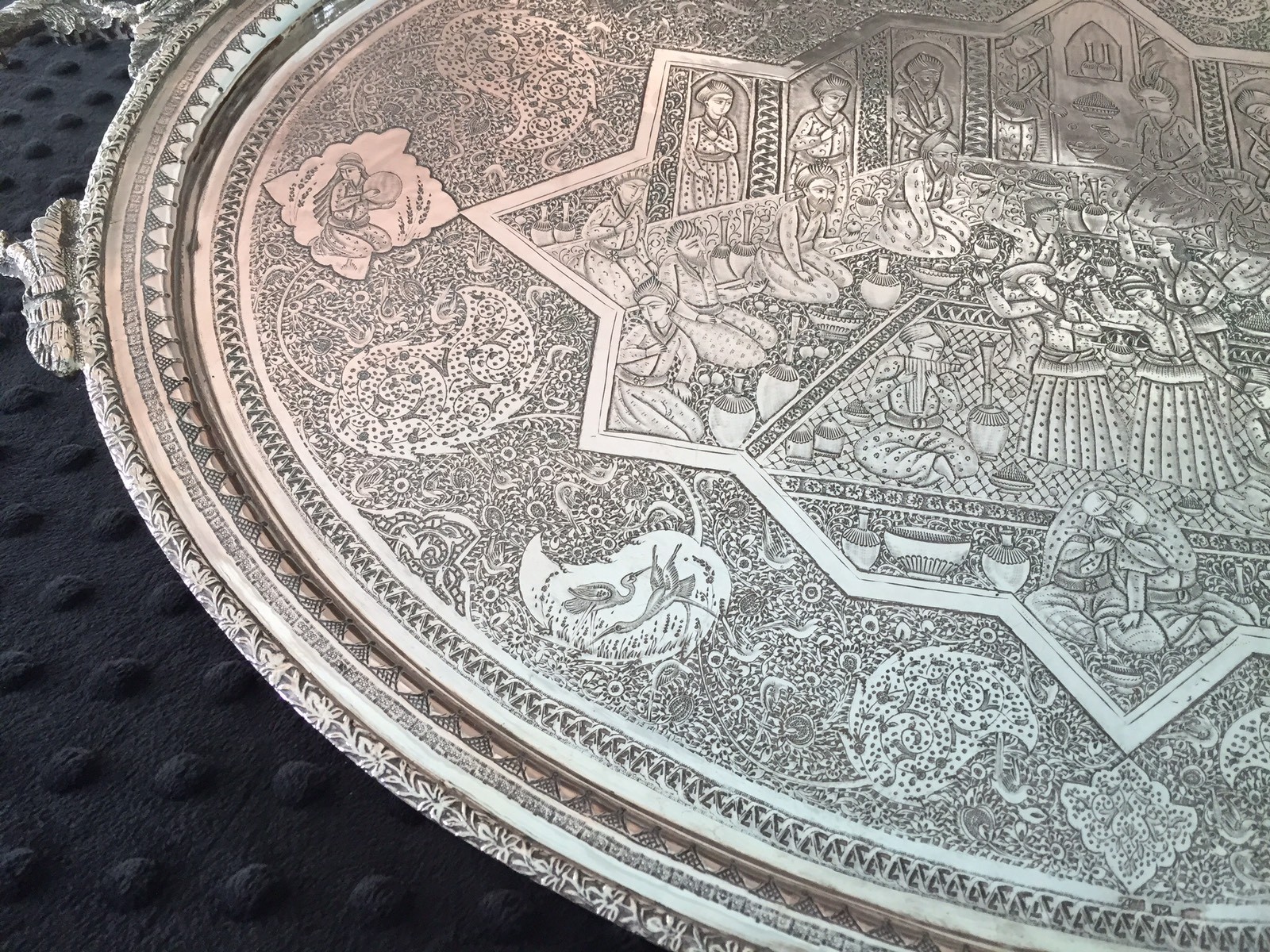 Antique Persian Silver 5-Piece Set Over 4 KILO- GRAMS.By.: RASOUL  PARVARESH  ,