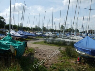 Photo 6x4 Draycote boats Kites Hardwick Boats waiting for the next windy  c2009