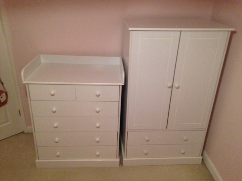 Argos baby/toddler wardrobe & chest of drawers set in Wakefield, West
