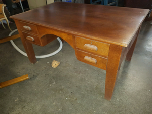 Silky Oak Desk Antiques Gumtree Australia Redcliffe Area