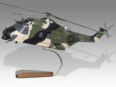 Airbus Eurocopter MRH-90 RAAF Solid Mahogany Wood Handcrafted Display Model