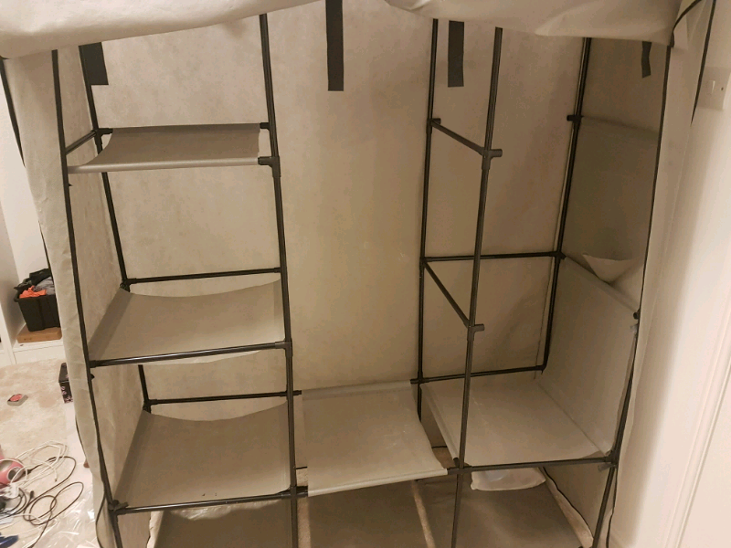 Argos Modular Metal Frame Fabric Wardrobe Rrp 45 In
