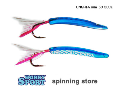 UNGHIA  5 CM  COL. BLUE  8710203  ARTIFICIALE PICCOLA TRAINA  MARCA TEIKO