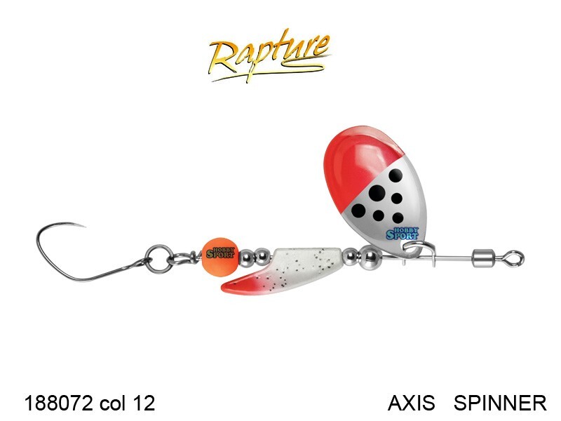 AXIS SPINNER LIGHT  2,5 GR COLOR 212  WHITE RED  AREA TROTA RAPTURE  18807212