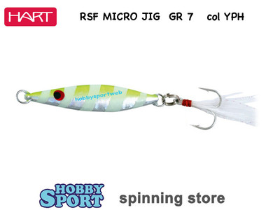 HART MICRO JIG 7 GR ROCKET STREET - YPH YELLOW SILVER IHM37YPH ANCORETTA PIUMATA