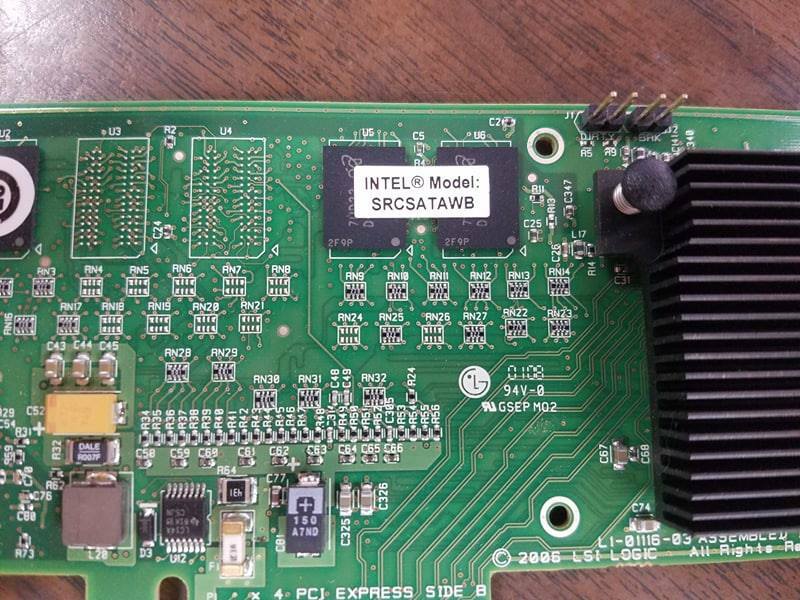 INTEL SRCSATAWB 8-PORT SATA 3Gbps RAID CONTROLLER PCIe