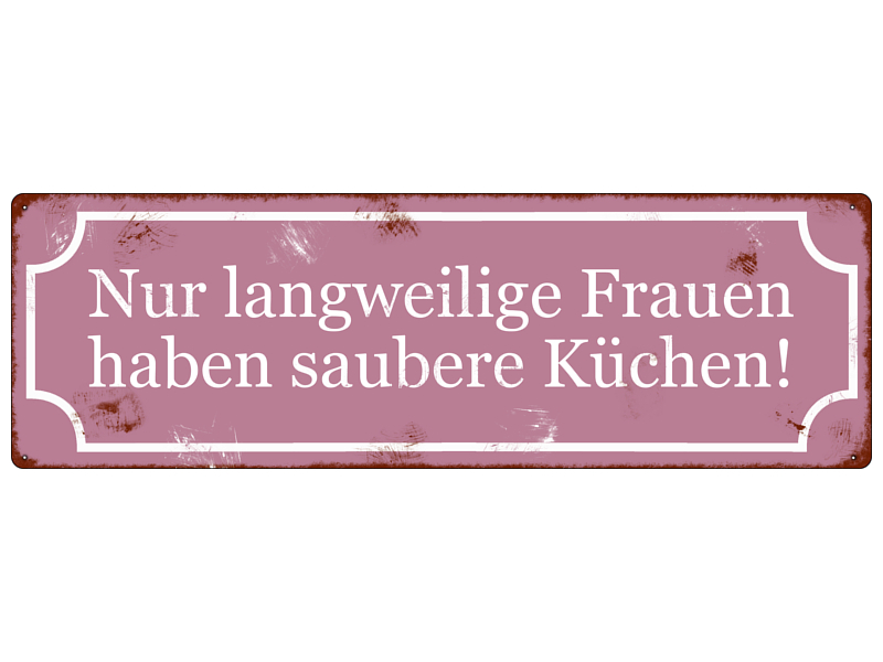 Blechschild Metallschild Dekoschild Nur Langweilige Frauen Spruchschild Geschenk