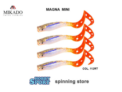 MIKADO FISHUNTER MAGNA MINI 65mm PEARL ORANGE 112RT SPINNING B.BASS LAGO FIUME