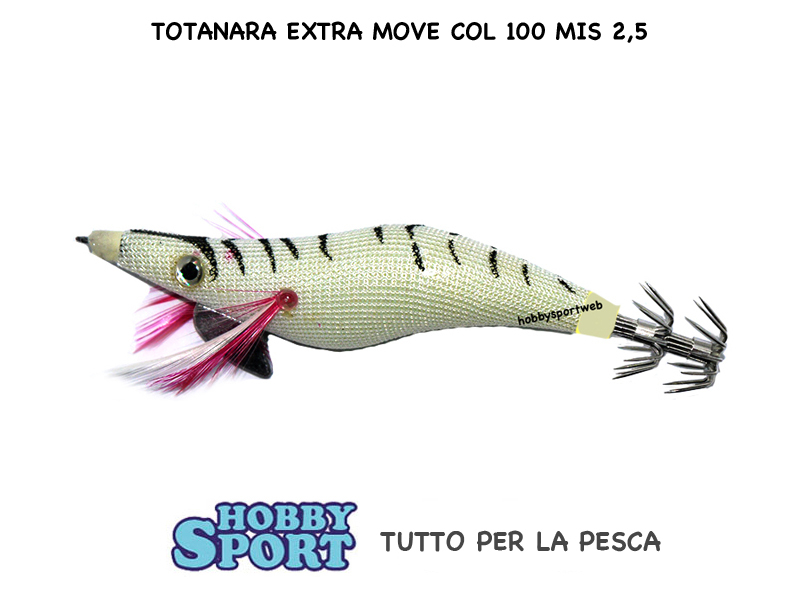 TOTANARA SQUID MIS 2,5 modello EXTRA MOVE COLORE 100 BIANCA PESCA SEPPIA