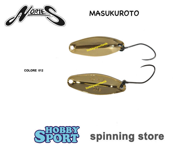 MASUKUROTO NORIES 2,0 GR  COLOR 012  SPOON AREA TROUT SPINNING