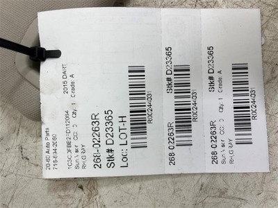 Used Right Sun Visor fits: DODGE DART Right 15 16