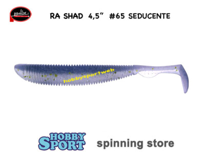 MOLIX 4,5" RA SHAD COLORE 65 SEDUCENTE SPINNING MARE LAGO FIUME BLACK BASS