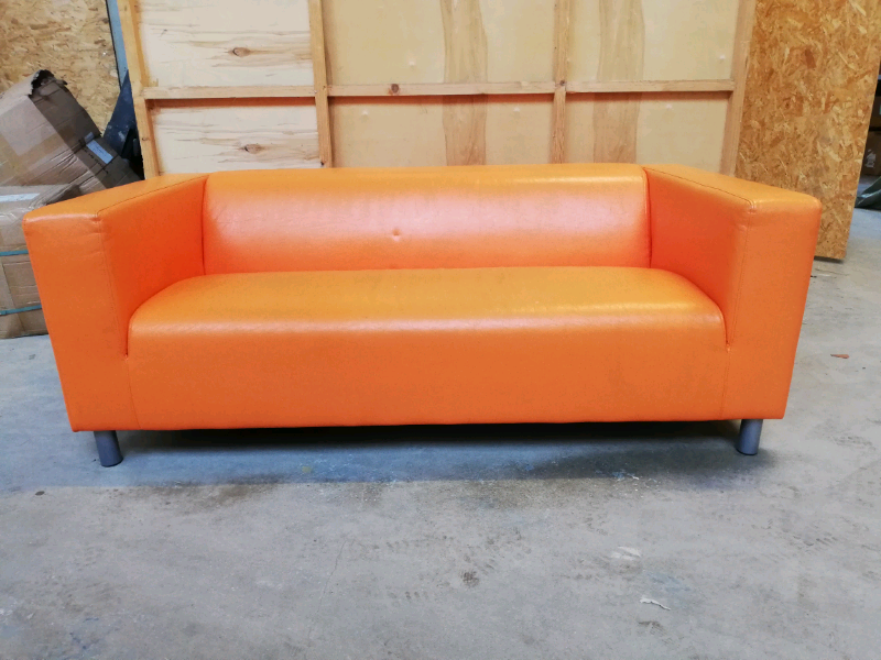 Ikea klippan orange sofa in Southside, Glasgow Gumtree