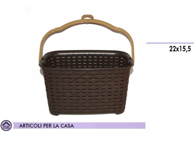 Cestino PortaMollette Porta Mollette Rattan In Plastica Colorato dfh