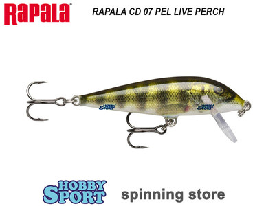 RAPALA  COUNTDOWN CD 07 SINKING col PEL LIVE PERCH MINNOW SPINNING TROTA