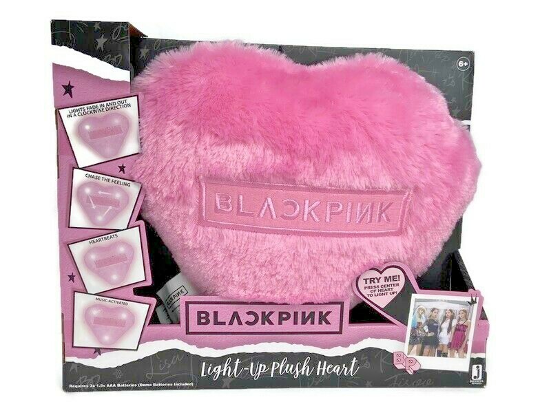 BLACKPINK クッション BLACKPINK Plush Heart Pillow Light-Up Music Activated Fade