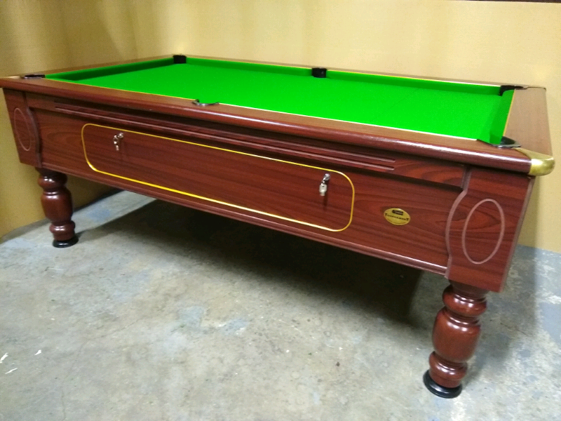 Tournament Slate Bed 7x4 Pub Pool Table. New Recover & Accessories