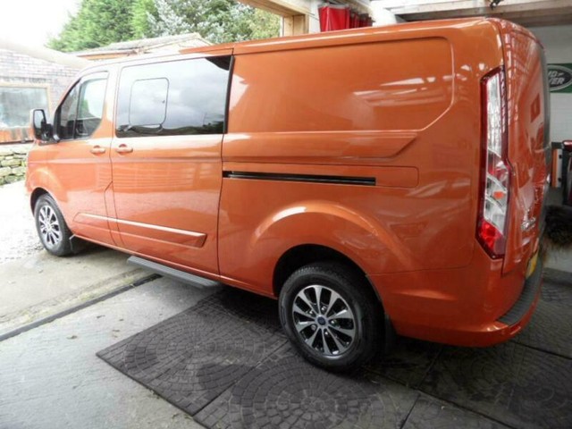 Used 2016 Ford Transit Custom 290 L1 M Sport Double Cab Van 2 2 Tdci 155ps In Magnetic Grey With Full Silver Rally Sticker Pack Transit Custom Ford Transit Van
