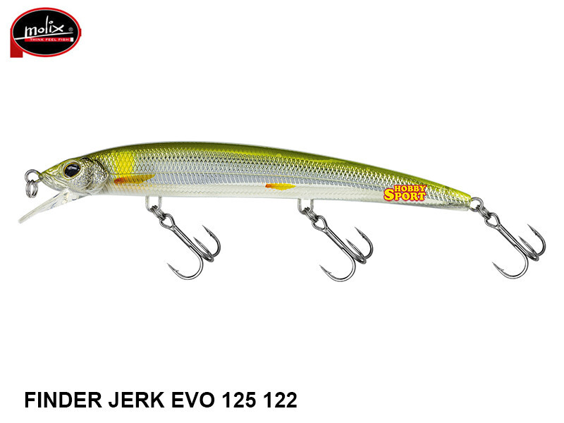 MOLIX FINDER JERK EVO 125F COL 122 SUPER AYU SPINNING MARE SPIGOLA SERRA