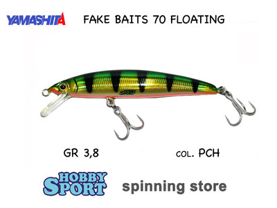 FAKE BAITS 70F YAMASHITA MARIA PCH MINNOW 3,8 GR FLOATING LIGHT SPIN AREA TROUT