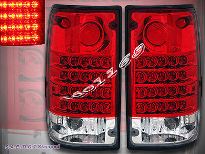 1989-1995 TOYOTA PICKUP "L.E.D." TAIL LIGHTS LED PAIR WIth REVERSE BULBS