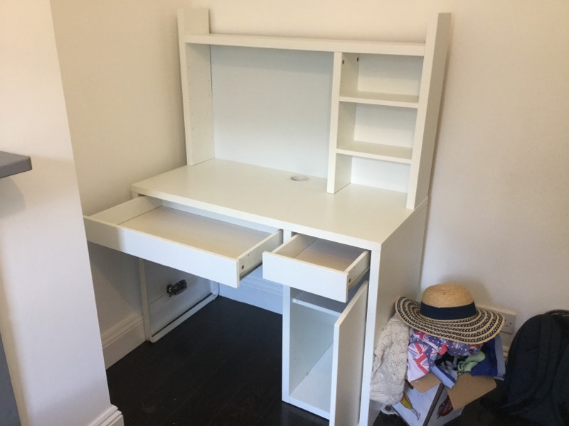 IKEA Micke Desk plus Shelf Addition in Greenwich, London Gumtree