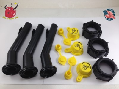 3 - Blitz Gas Can Spouts Rings Caps Vents Replacement Vintage 900302 900094 -NEW